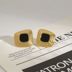 Resin Earrings for Women, Non-Fading Ear Jewelry, Stainless Steel Accessories