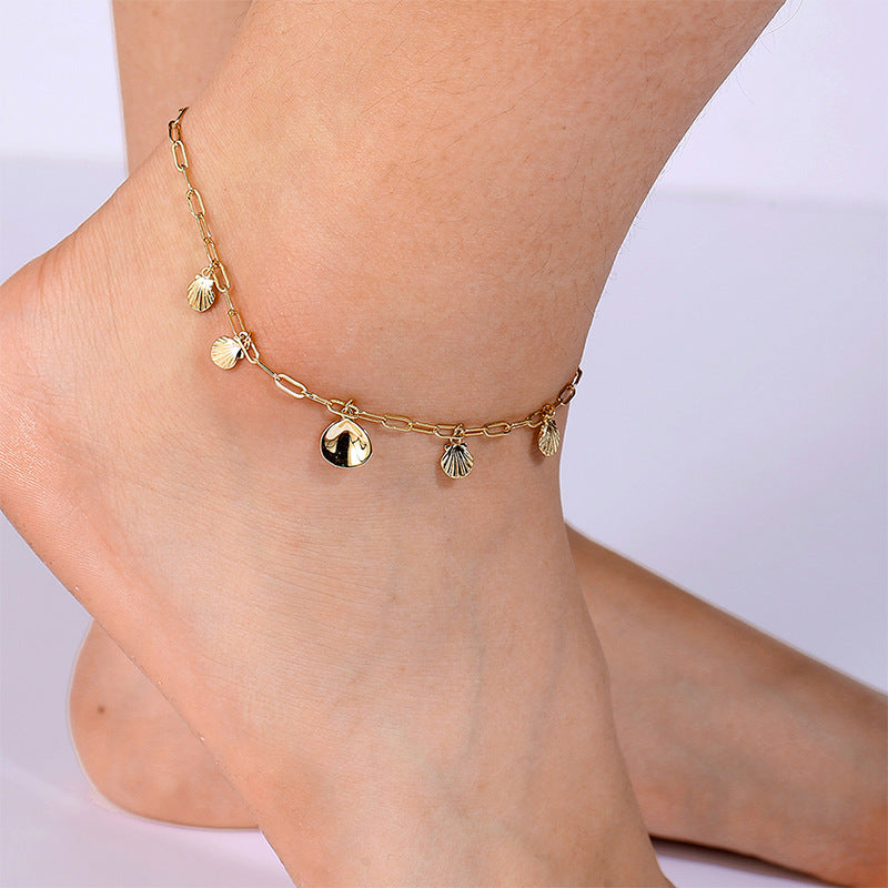 A0026 Fashion Beach Anklet for Women Simple Starfish Foot Jewelry