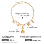 Ring Non-Fading Jewelry Necklace Stainless Steel Earrings Vacation Accessories