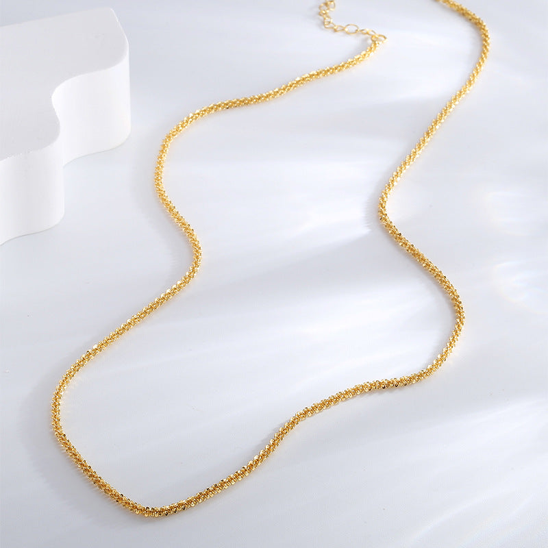 Gold-Plated Brass Cuban Link Necklace with Minimalist Detail for private-label fashion jewelry buyers