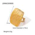 Seashell Gold-Plated Stainless Steel Bangle Bracelet — material detail — jewelry finish and design detail