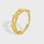 R0564 Smooth and Simple Creative Design U Fashionable Ring for Women