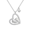 Gold-Plated Brass Heart Pendant Necklace with a pendant design profile — jewelry finish and design detail