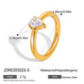 Stainless Steel Zircon Pearl Ring — craftsmanship detail — jewelry finish and design detail