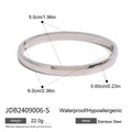 Gold-Plated Stainless Steel Bangle Bracelet — alternate product view — jewelry finish and design detail