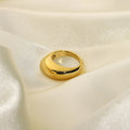 18K Gold-Plated Cubic Zirconia Stainless Steel Ring — plating detail — jewelry finish and design detail