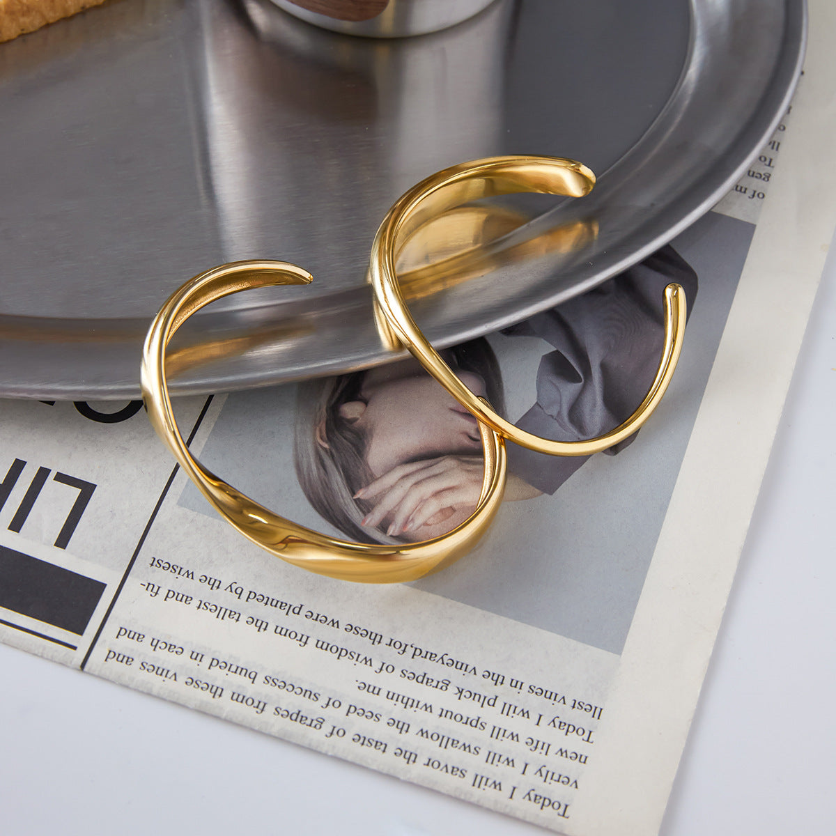 Stainless Steel gold Bracelet Jewelry Non-Fading18k Ornament Women