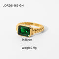 Stainless Steel Heart Zircon Ring rings — collection product image 06