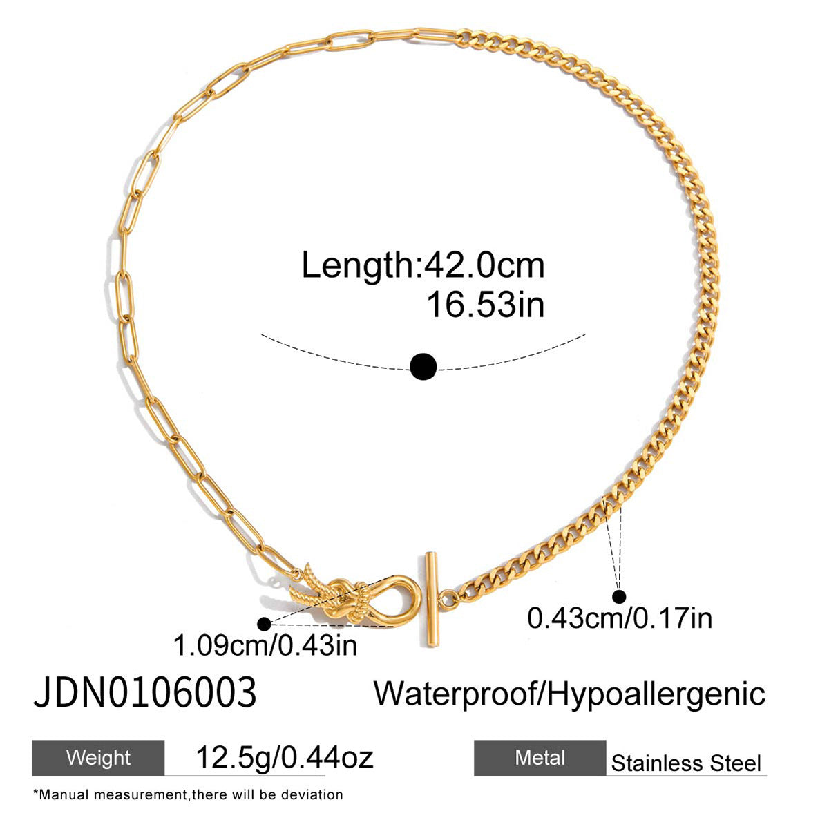 Original Design Knot Necklace Accessories Women's Collarbone Chain Stainless Steel Jewelry