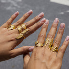 Wing Ring Non-Fading Jewelry Stainless Steel Accessories for Women Ring