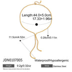 Stainless Steel Chain y Chain Necklace Jewelry Long Necklace Autumn Winter Sweater Chain