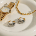 Stainless Steel Color Block Geometric Earrings Studs Ear Jewelry earrings