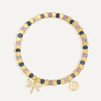 B0291 Vacation Ocean Dragonfly Inlaid Zircon Beaded Bracelet