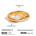 18K Gold-Plated Stainless Steel Bracelet — Everyday Classic — finish and profile — jewelry finish and design detail