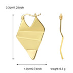 E0483 Fashionable Design Earrings for Women Copper Gold Plated Jewelry Ear Accessories