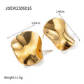 18K Gold-Plated Stainless Steel Earrings — Refined Finish — jewelry construction