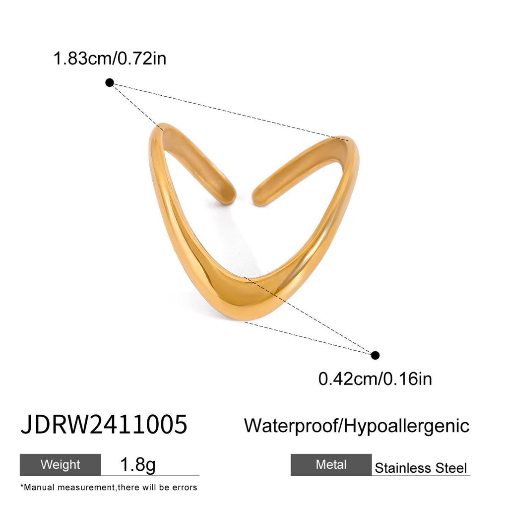 Zircon Bracelet18K Gold Stainless Steel Bracelet Women's Ring Women's Non-Fading