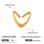 Zircon Bracelet18K Gold Stainless Steel Bracelet Women's Ring Women's Non-Fading