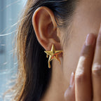 Stainless Steel Liquid Cherry Earrings Stud Earrings Jewelry for Women Non-Fading