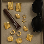 Stainless Steel gold Earrings Zircon Earrings Jewelry18k Ornament