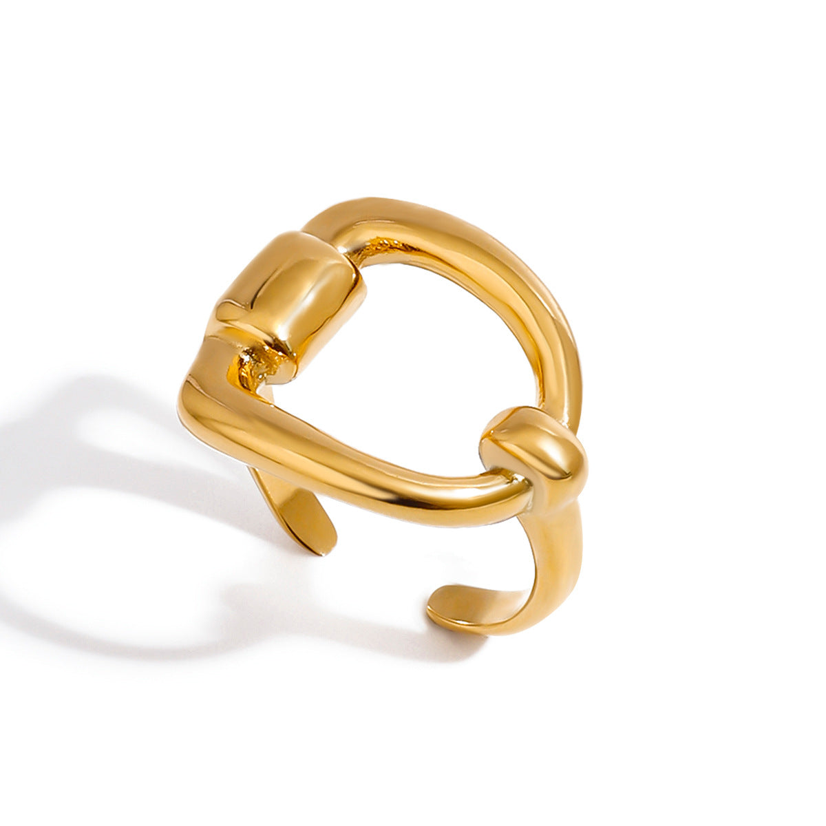 2H Ring Style Finger Ring 18k Gold rings Stainless Steel Jewelry