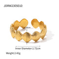 Gold-Plated Stainless Steel Starfish Ring — detail view — jewelry finish and design detail