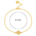 CYB0360 Copper plating14k Gold Zircon Shell Bracelet Fashion Girl Jewelry