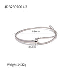 Fashionable Design Simple Style18K Gold Stainless Steel Bracelet Electroplated Women's Product