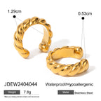 Stainless Steel gold Earrings Ear Clips Non-Pierced Ear Cuffs Ear Jewelry Accessories