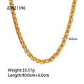 Chain Stainless Steel Bracelet in 18K Gold-Plated — Giftable Design — alternate product view