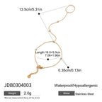 Stainless Steel Heart Bracelet18k Non-Fading Jewelry