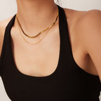 Necklace Gold Non-Fading Cuban Unisex Versatile Chain Snake Chain Exquisite