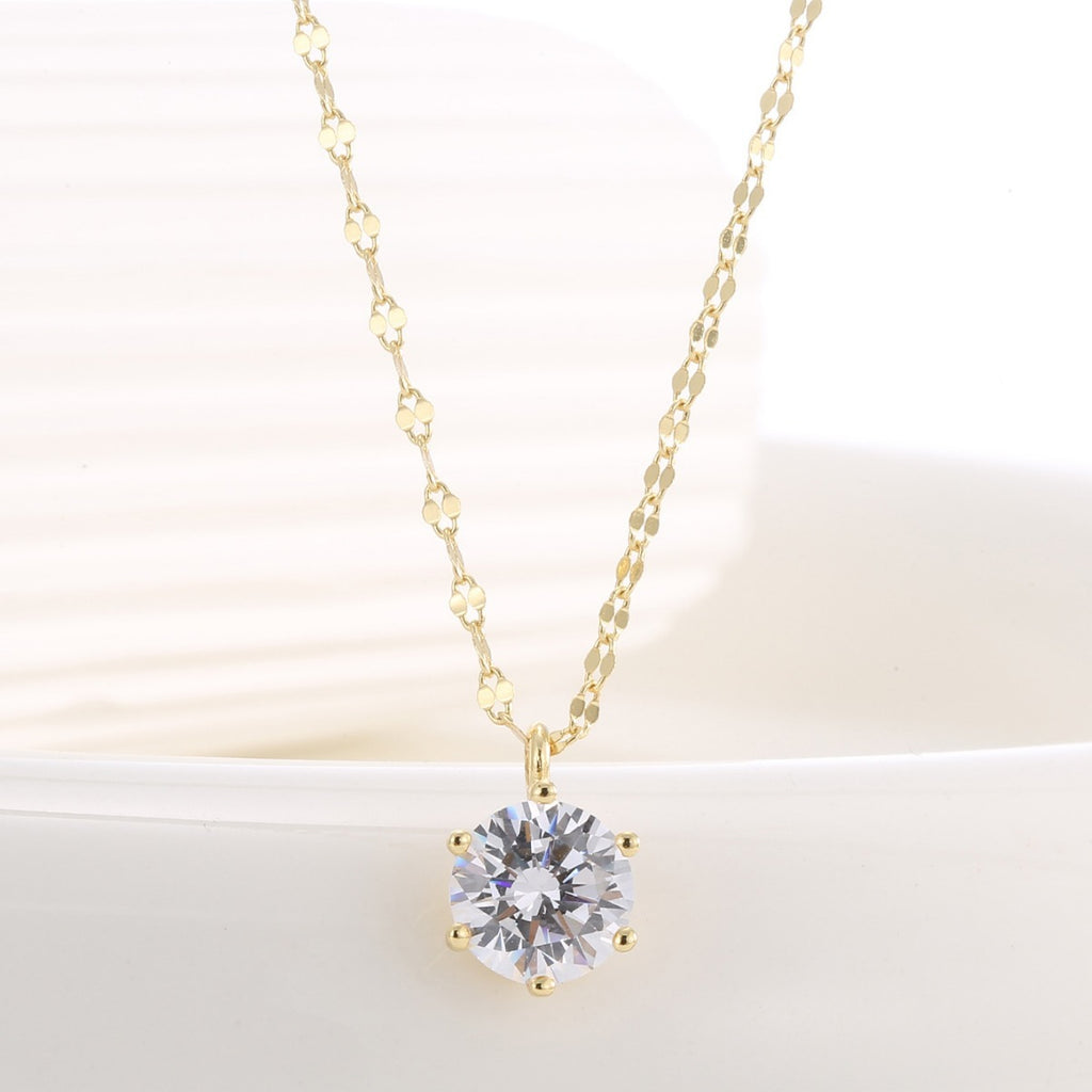 S925 Silver Necklace Clavicle Chain Minimalist Design