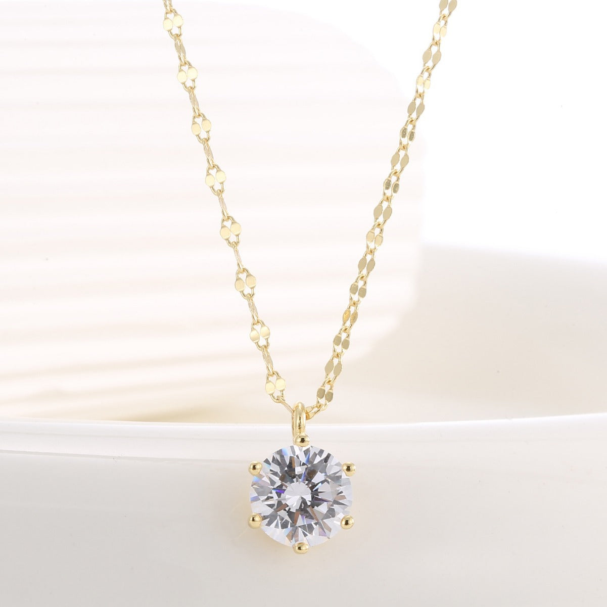 S925 Silver Necklace Clavicle Chain Minimalist Design