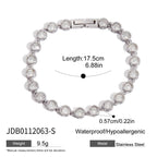 Stainless Steel Zircon Bracelet Women's Non-Fading Jewelry