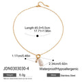 Pearl Choker Stainless Steel Gold-Plated Necklace — product styling — jewelry finish and design detail