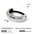 Sculptural 18K Gold-Plated Stainless Steel Hair Tie — product view — jewelry finish and design detail