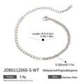 Gold-Plated Stainless Steel Cubic Zirconia Layered Bracelet — jewelry construction