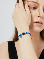 B0015 Ornament Copper Gold-Plated Braided Bracelet Chain Simple Flower Bracelet for Women