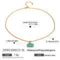 Geometric Tiger-Eye Pendant Stainless Steel Necklace in Gold-Tone featuring stone and a gold-tone finish