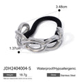 Sculptural 18K Gold-Plated Stainless Steel Hair Tie — additional design view — jewelry finish and design detail