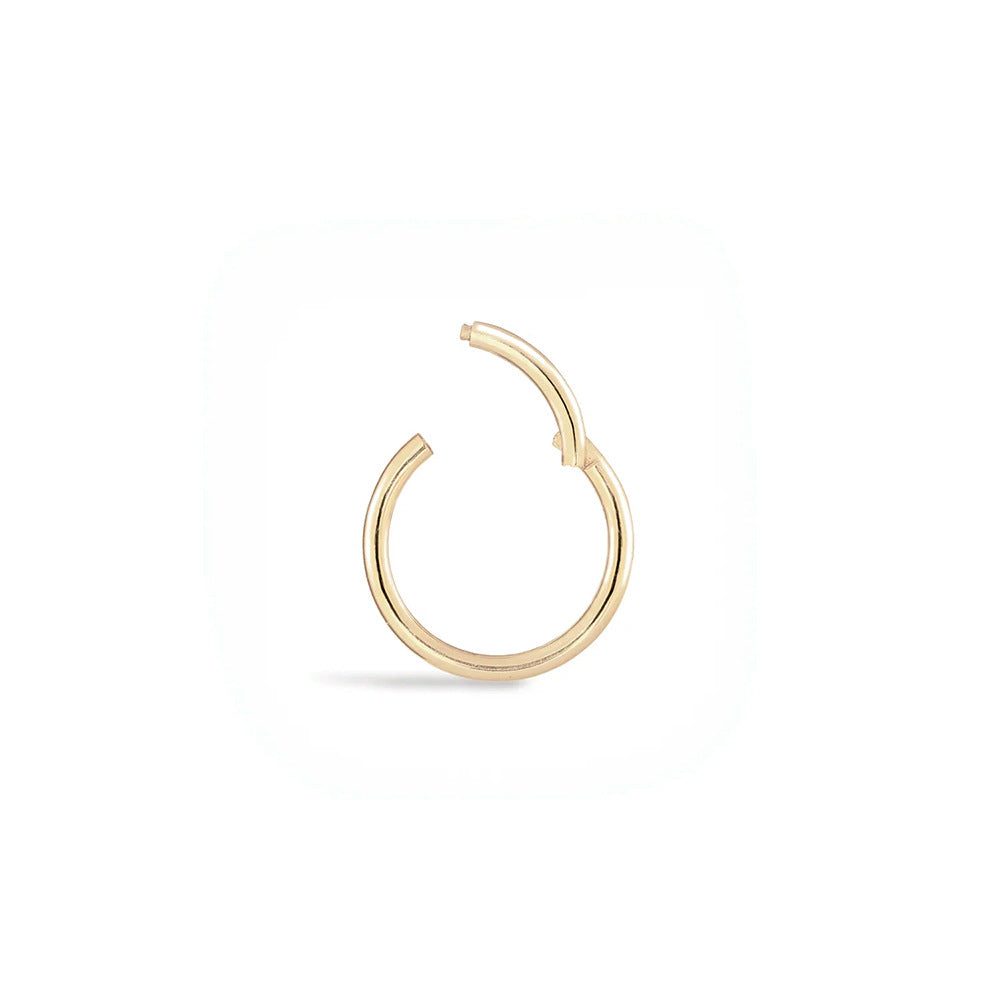 S925Pure Silver Minimalist Ear Bone Stud Ear Jewelry Ear Bone Clip Ear Cartilage Piercing Nose Ring Pure Silver