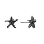 E0718 Summer Ocean Elements Ancient silver Starfish Earrings for Women Fashion Minimalist Style Ear Jewelry
