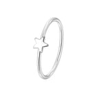 CYR0717-CYR0718 Little Star Open Double Zirconia Ring for Women Simple Design Trendy
