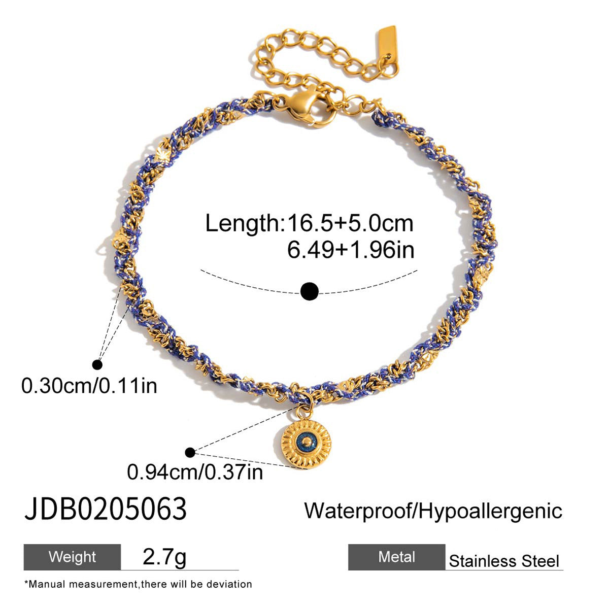 Devil's Eye OT Non-fading Stainless Steel Autumn Winter Bracelet