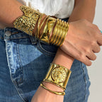 The bracelet doesn't fade18k Gold Bracelet Stainless Steel Jewelry for Women bracelet