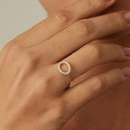 SR0032 S925Silver Hollow Ring for Women Minimalist Fashion Ring Jewelry