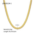 Snake Chain Stainless Steel 18K Gold-Plated Necklace — jewelry construction