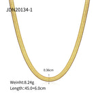 Exquisite18K Gold-Plated Stainless Steel Necklace Trendy Women's Necklace Layered Jewelry Snake Bone Chain Necklace