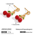 Gold-Plated Stainless Steel Earrings — Refined Profile — product styling — jewelry finish and design detail